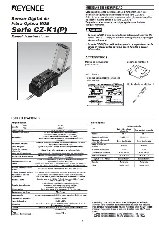 CZ-K. Manual